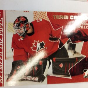 2006-2007 In The Game Inc. Between the Pipes Team Canada Carey Paice