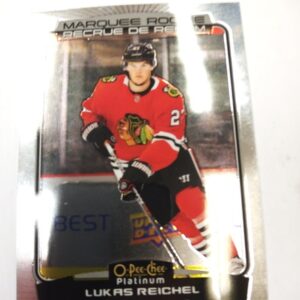 2022-2023 O-Pee-Chee Marquee Rookie recrue de renom Lukas Reichel