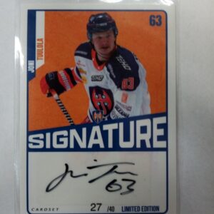 2023-24 sm-liiga Joni Tuulola signature limited