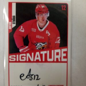 2023-24 sm-liiga Anton Stråka signature limited