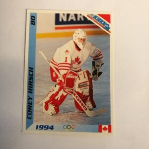 Jääkiekkokortit -94 keräilysarja Corey Hirsch (K)