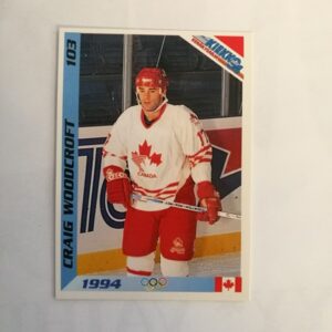 Jääkiekkokortit -94 keräilysarja Craig Woodcroft (K)