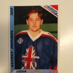 Jääkiekkokortit -94 keräilysarja Antony Johnson (K)