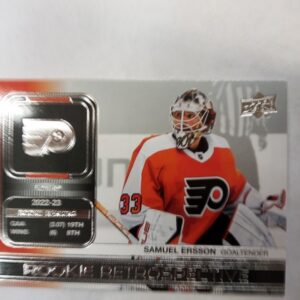 2023-24 UD rookie retrospective Samuel Ersson