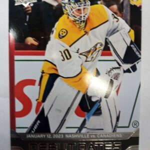 2023-2024 Upper Deck Series 1 Debut Dates Yaroslav Askarov