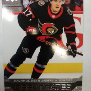2023-2024 Upper Deck Series 1 Debut Dates Ridly Greig