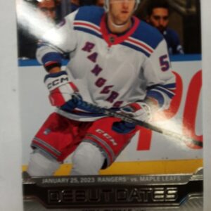 2023-24 UD series 1 Debutdates Will Cuylle