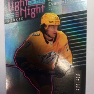 2023-2024 Upper Deck Synergy Light Up the Night Rookie Luke Evangelista /499