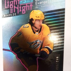 2023-24 UD Synergy Light up the Night Rookie Luke Evangelista