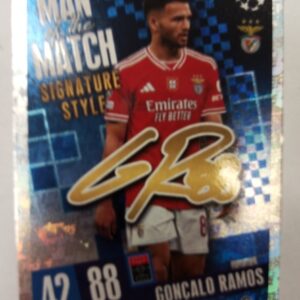 2024 Topps Match Attax TCG Man of the Match signature style Goncalo Ramos