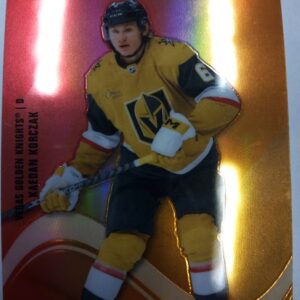 2022-23 Upper Deck Allure Color Flow Kaedan Korczak Red Orange