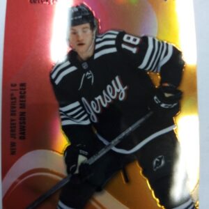 2022-23 Upper Deck Allure Color Flow Dawson Mercer Red Orange