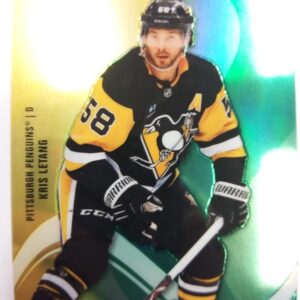 2022-23 Upper Deck Allure Color Flow Kris Letang Yellow Green