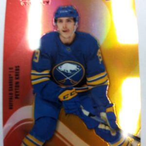 2022-23 Upper Deck Allure Color Flow Peyton Krebs Red Orange