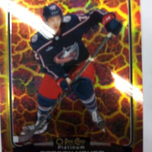 2022-23 O-Pee-Chee Premium Marquee De Renom Rookie Carson Meyer Hot Magma