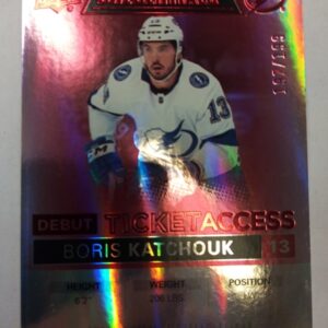 2021-2022 Upper Deck Credentials Debut Ticket Access Boris Katchouk