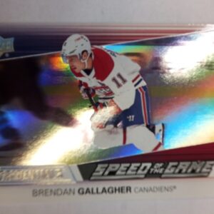 2021-2022 Upper Deck Credentials Speed of the Game Brendan Gallagher