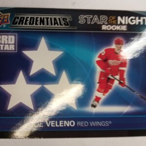2022-2023 Upper Deck Credentials 3rd Star of the Night Joe Velend