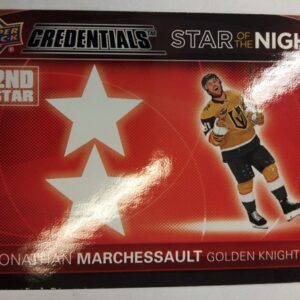 2022-2023 Upper Deck Credentials 2nd Star of the Night Jonathan Marchessault