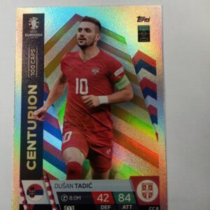 2024 Topps Match Attax centurion 100 caps Dusan Tardic