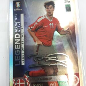 2023-24 topps UEFA Championship League Legend Signature Style Brian Laudrup