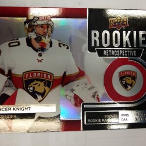 2022-23 Upper Deck Series 1 Rookie Retrospective Spencer Knight