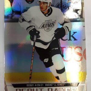 2022-23 Upper Deck Series 1 Debut Dates Quinton Byfield