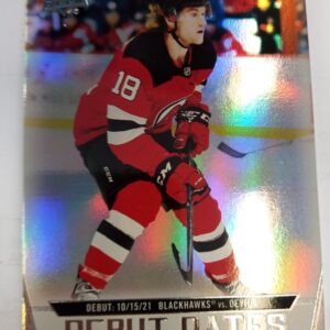 2022-23 Upper Deck Series 1 Debut Dates Dawson Mercer