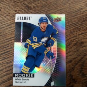 2023-24 UD Allure rookie Matt Savoie