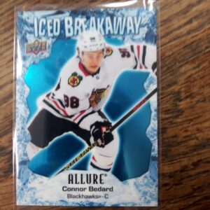 2023-24 UD Allure iced breakaway Connor Bedard