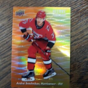 2023-24 UD Allure color flow orange-yellow Andrei Svechnikov
