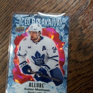 2023-24 UD Allure iced breakaway red Auston Matthews