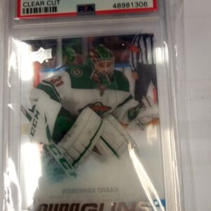 2019-20 Upper Deck PEA YoungGuns Kaapo Kahkonen Clear Cut RC Mint 9