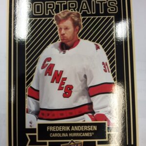 2022-23 UD Series 1 UD Potraits Frederik Andersen
