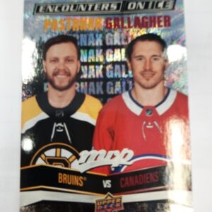 2022-23 UD mvp Encounters on Ice Pastrnak Gallagher