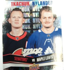 2022-23 UD mvp Encounters on Ice Tkachuk Nylander