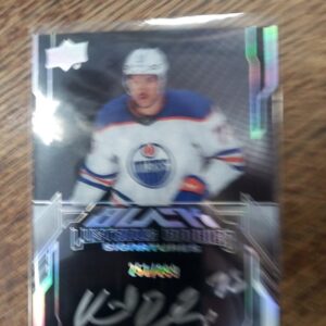 2023-24 UD spx black lustrous rookies signatures Vincent Desharnais