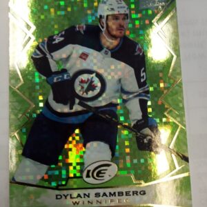 2022-23 UD Ice Rookie Dylan Samberg Green Parallel
