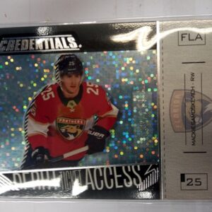 2023-2024 UD Credentials Debut Ticket Access Mackie Samoskevich