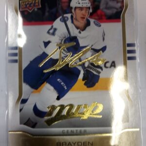 2024-25 UD mvp scripts gold Brayden Point