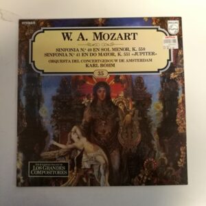 LP W.A. Mozart - SInfonia N.40 en sol menor, K.550, N.41 en do mayor, K.551 "Jupiter" Karl Böhm 1985 (K)