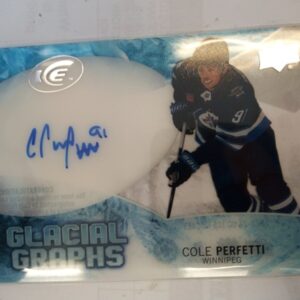 2023-24 UD ICE Glacial Graphs Cole Perfetti