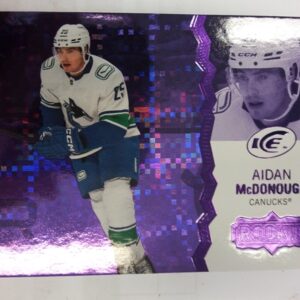 2023-24 UD ICE purple rookie Aidan McDonough