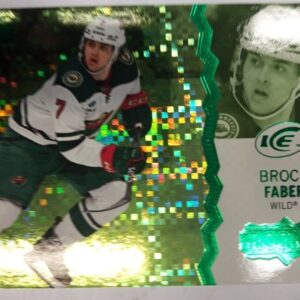 2023-24 UD ICE rookie Brock Faber green