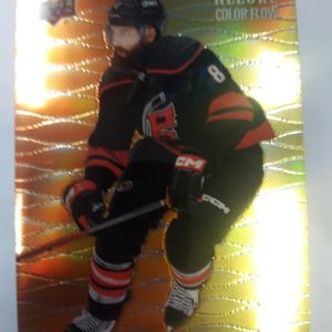 2023-24 UD Allure Color Flow Orange-Yellow Brent Burns