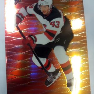 2023-24 UD Allure Color Flow Red-Orange Luke Hughes