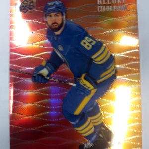 2023-24 UD Allure Color Flow Red-Orange Alex Tuch