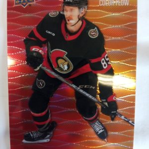 2023-2024 Upper Deck Allure Color Flow Red-Orange Jake Sanderson