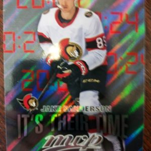 2023-24 UD mvp It´s Their Time Jake Sanderson