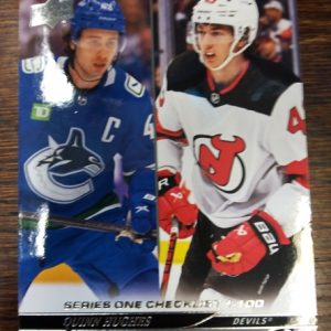 2024-25 UD Series 1 Checklist Quinn Hughes/Luke Hughes